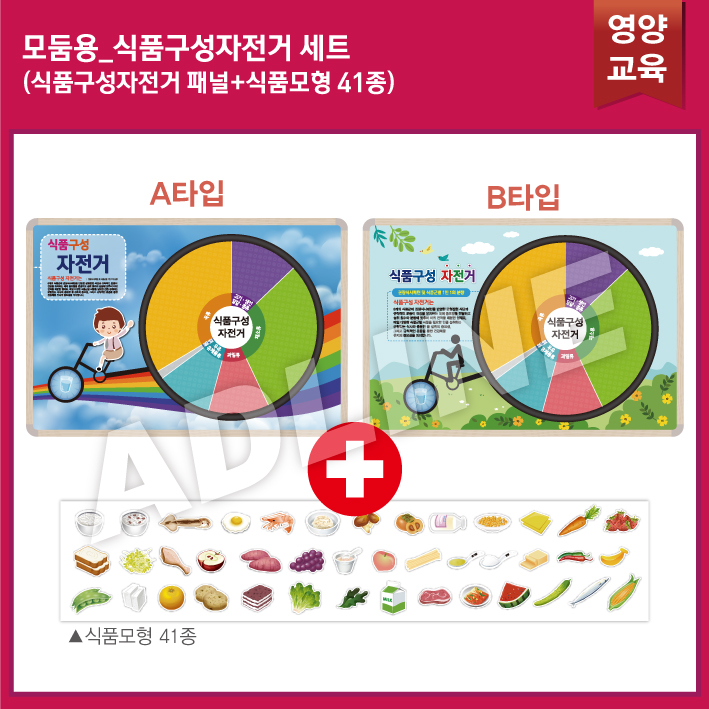모둠용_식품구성자전거 SET