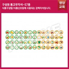구성원 통고무자석(식품신호등,구성탑)